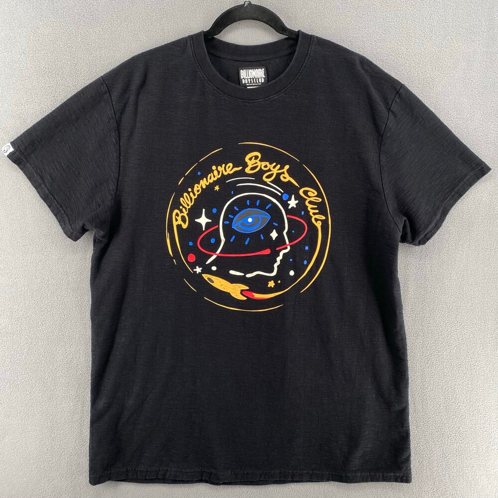 Billionaire Boys Club Mindset Short Sleeve Graphic Tee T Shirt Mens L Black